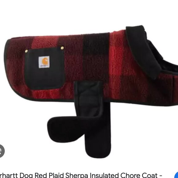 NWT Carhartt Firm Duck Sherpa Insulated Dog Chore Coat Size Small - Picture 2 of 7